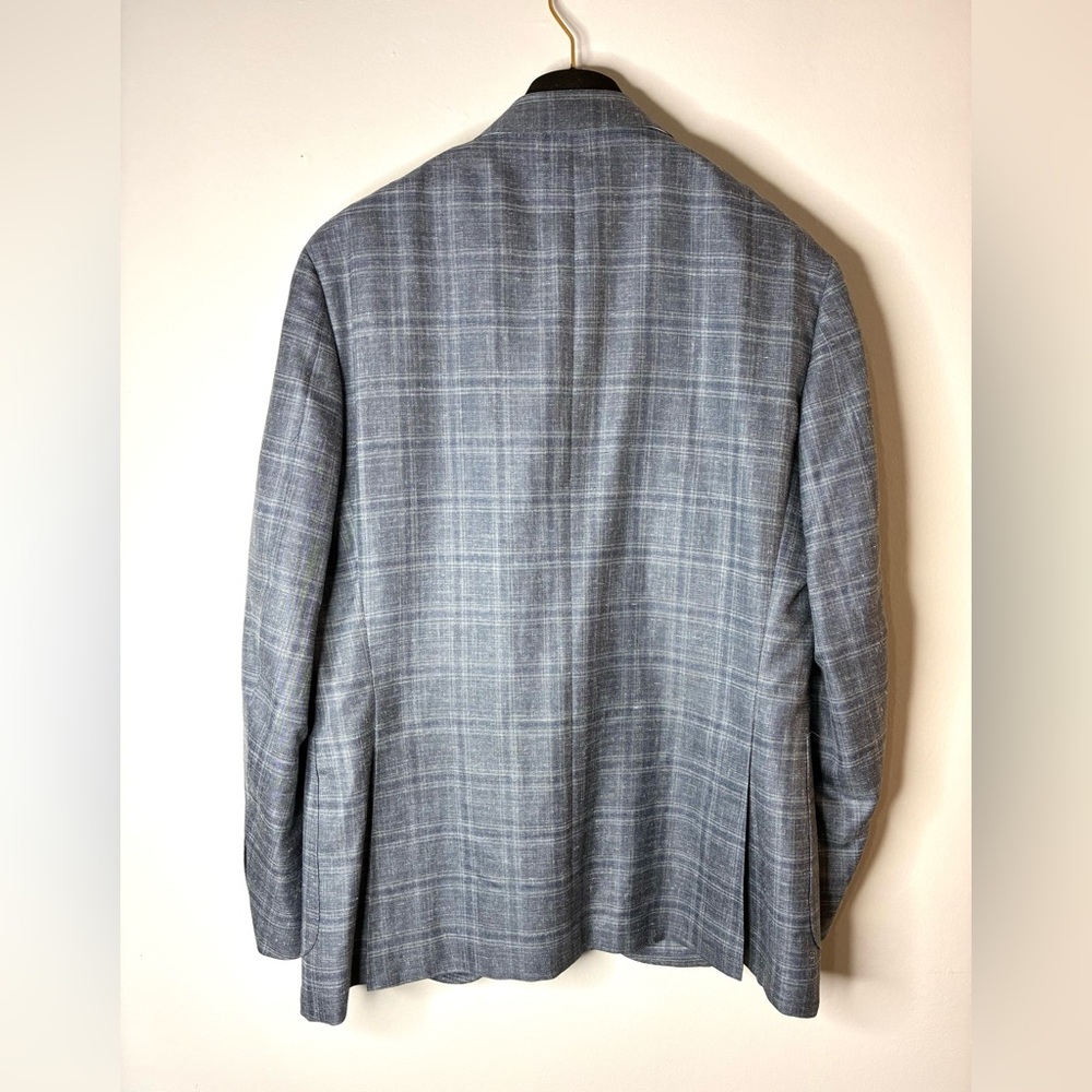 Canali Kei Plaid Wool Single-Breasted Sport Coat - Picture 9 of 11